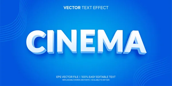 Cinema Movie Editable Text Effect —  Vetores de Stock