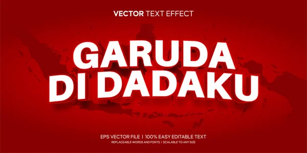 Endonezya dilinde düzenlenebilir metin efekti