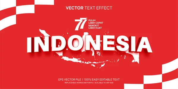indonesian 77 independence editable text effect