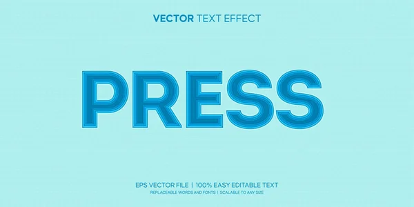 Suitable Any Media Business Editable Vector Text Effect Paper Press —  Vetores de Stock