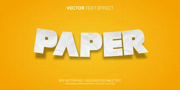 Suitable Any Media Business Editable Vector Text Effect Paper Floating —  Vetores de Stock