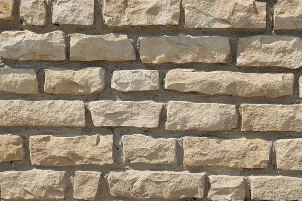 Natural White Stone Wall Built — Foto de Stock