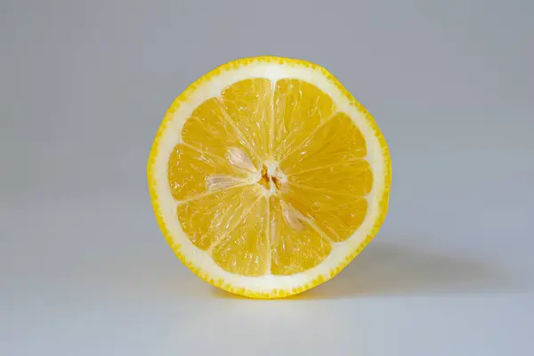 Lemon on white table