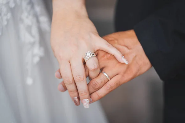 Anéis Casamento Noiva — Fotografia de Stock