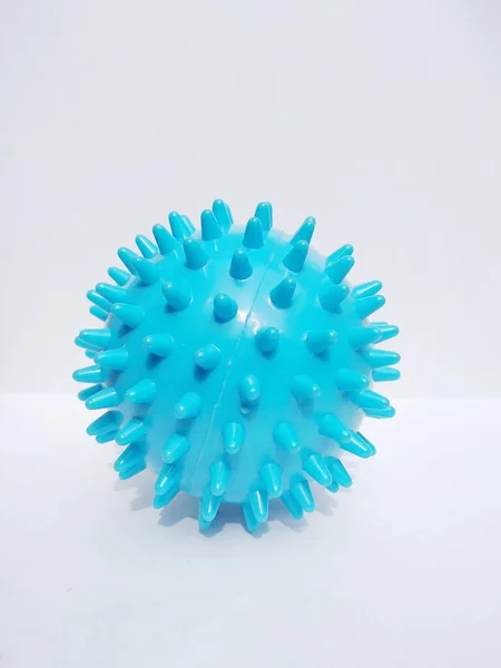 Голубий Колючий Кульчик Йоги Масажу Акупунктури — стокове фото