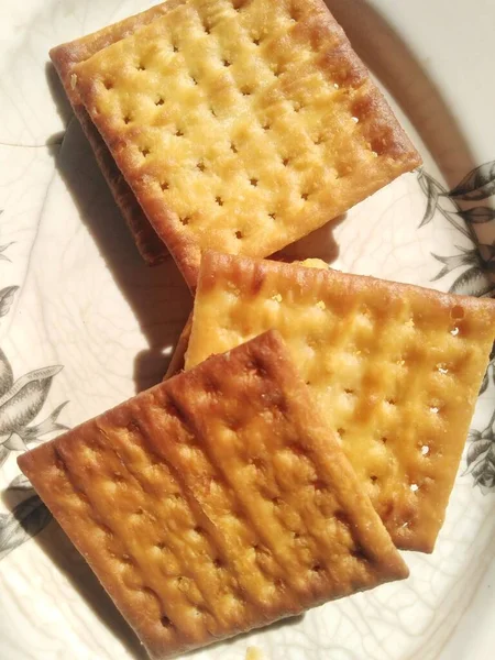 Snack Crackers Filled Fermented Cassava Made Mother — Foto Stock