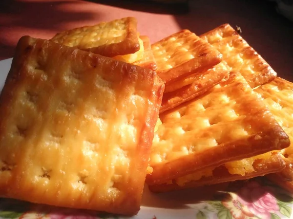Snack Crackers Filled Fermented Cassava Made Mother — Foto de Stock