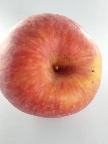 Red Apples Isolated White Background Apples Known Low Calories Contain — Foto de Stock