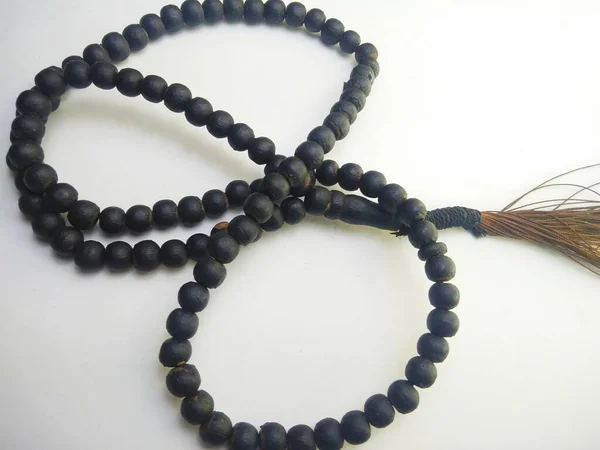 Beads Marbles Often Used Worship Muslim Prayers Rosary Beads Isolated — Foto Stock