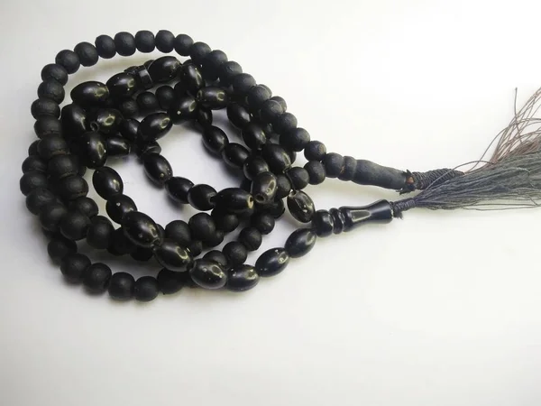 Beads Marbles Often Used Worship Muslim Prayers Rosary Beads Isolated — Foto Stock