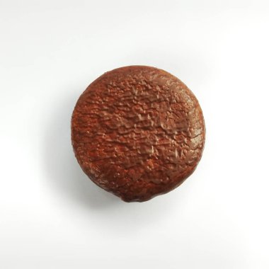 Beyaz arka planda izole edilmiş lokum çuvalı.