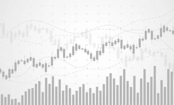 Business Candle Stick Graph Chart Stock Market Investment Trading White — 스톡 벡터