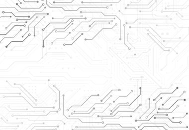 Abstract digital background with technology circuit board texture. Electronic motherboard illustration. Communication and engineering concept. Vector illustration