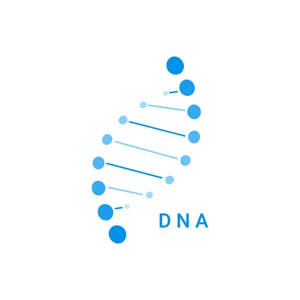 Dna Logo Icon Structure Molecule Vector Illustration — Stock Vector