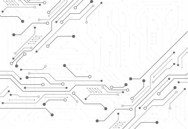 Abstract digital background with technology circuit board texture. Electronic motherboard illustration. Communication and engineering concept. Vector illustration