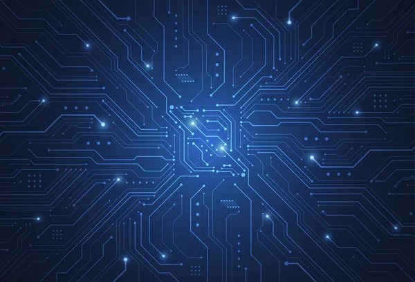 Abstract digital background with technology circuit board texture. Electronic motherboard illustration. Communication and engineering concept. Vector illustration
