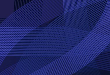 Abstract modern wave curve line with dark blue template background. premium style for poster, cover, print, artwork. Vector illustration