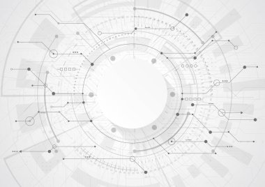 Abstract geometric background with circuit board modern futuristic. Dot and line connection high technology concept. engineering, science. Vector Illustration