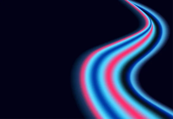 Abstract Colorful Light Trails Motion Blur Effect Speed Background Light — Vector de stock