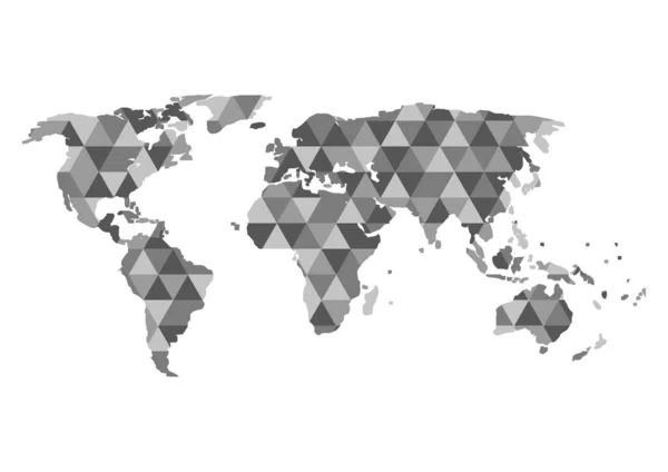 Conexión Red Global World Map Point Line Composition Concept Global — Vector de stock