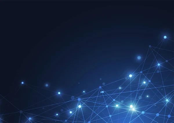 İnternet bağlantısı, soyut bilim ve teknoloji grafik tasarımı hissi.