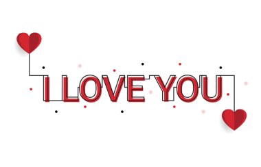 Happy valentine day. with creative love composition of the hearts. Vector illustration