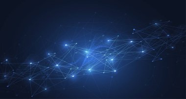 Internet connection, abstract sense of science and technology graphic design. Vector illustration