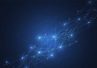 Internet connection, abstract sense of science and technology graphic design. Vector illustration