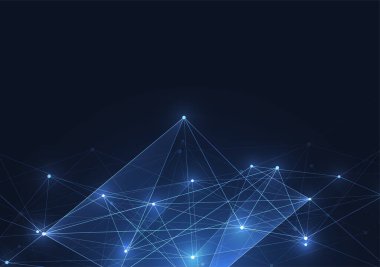 Internet connection, abstract sense of science and technology graphic design. Vector illustration