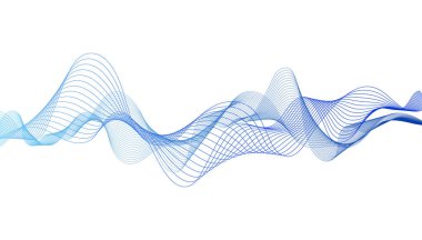 Abstract colorful wave lines on background for elements in concept business presentation, Brochure, Flyer, Science, Technology. Vector illustration