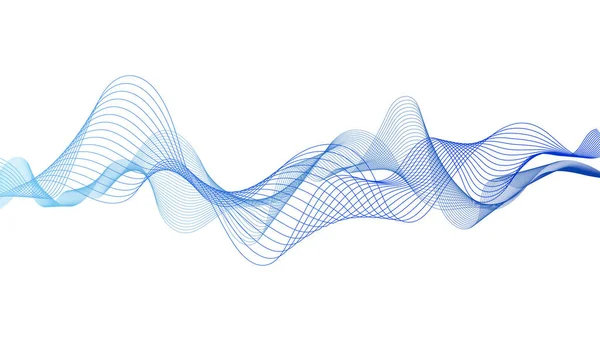 Abstract colorful wave lines on background for elements in concept business presentation, Brochure, Flyer, Science, Technology. Vector illustration