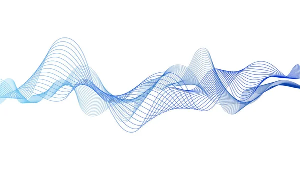 Абстрактные Цветные Волновые Линии Заднем Плане Элементов Концептуальной Бизнес Презентации — стоковый вектор