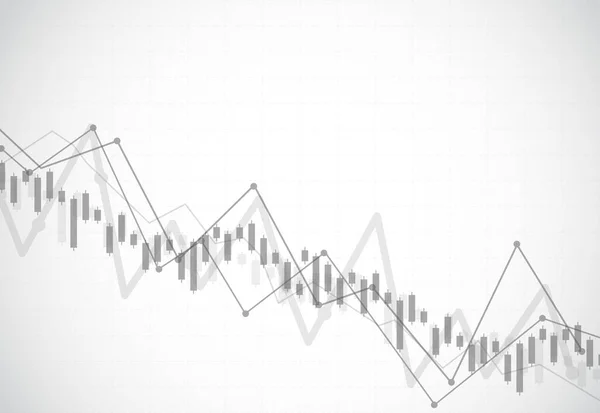 Business Candle Stick Graph Chart Stock Market Investment Trading Background — Stockvektor
