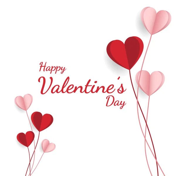 Happy valentine day. with creative love composition of the hearts. Vector illustration