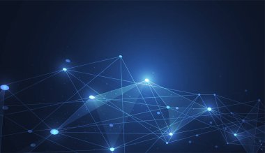 Internet connection, abstract sense of science and technology graphic design. Vector illustration