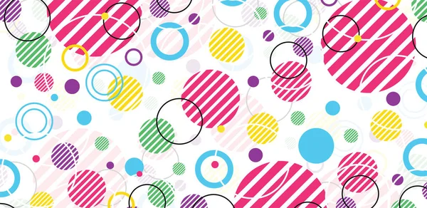 Abstract Circle Geometric Background Design Banner Flyer Book Cover Poster — Stockový vektor