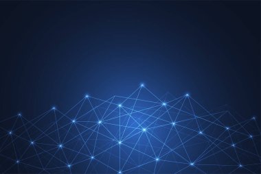 Internet connection, abstract sense of science and technology graphic design. Vector illustration