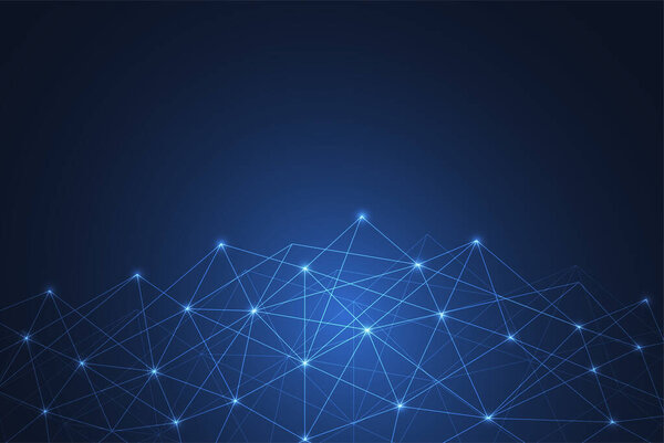 Подключение к Интернету, понимание науки и техники. Векторная иллюстрация