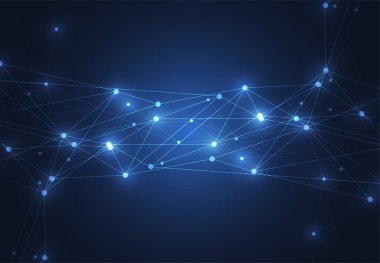 Internet connection, abstract sense of science and technology graphic design. Vector illustration