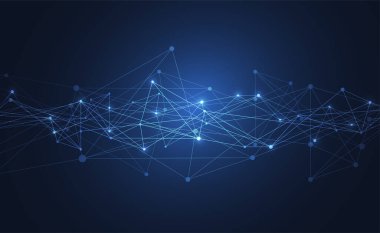 Internet connection, abstract sense of science and technology graphic design. Vector illustration
