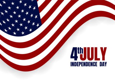 Happy USA Independence Day 4th of July. Flag, Banner, Poster, Brochure, Greeting card Design. Vector illustration