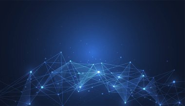 Internet connection, abstract sense of science and technology graphic design. Vector illustration