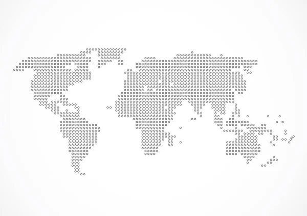 Conexão Rede Global World Map Point Line Composition Concept Global —  Vetores de Stock