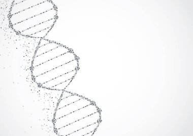 DNA moleküllü bilim şablonu, duvar kağıdı veya afiş.