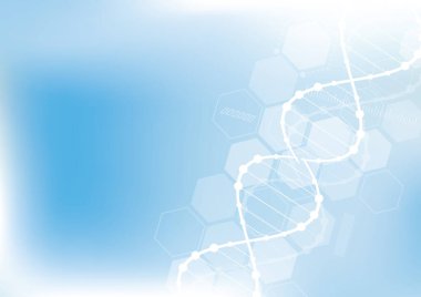 DNA moleküllü bilim şablonu, duvar kağıdı veya afiş.