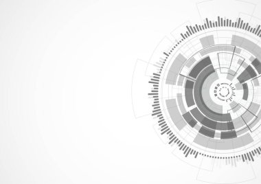 Abstract Technology Background. Interface and geometric design. Vector illustration