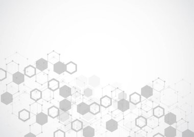 Molecular structure abstract tech background. Medical design. Vector illustration