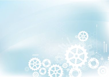 Abstract Technology Background. Communication and engineering concept. Vector illustration