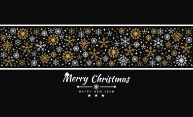 Merry Christmas background with element collection banner. star ,snowflakes. Vector illustration