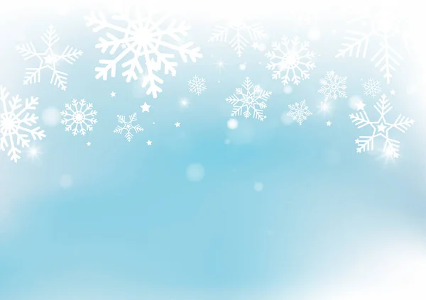 Christmas New Years Blur Bokeh Light Background Vector Illustration — Stock Vector